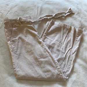 J. Crew linen-blend cropped pants, size 6
